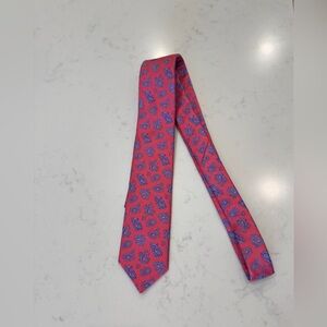 Ted Baker Pink and Blue Paisley Tie